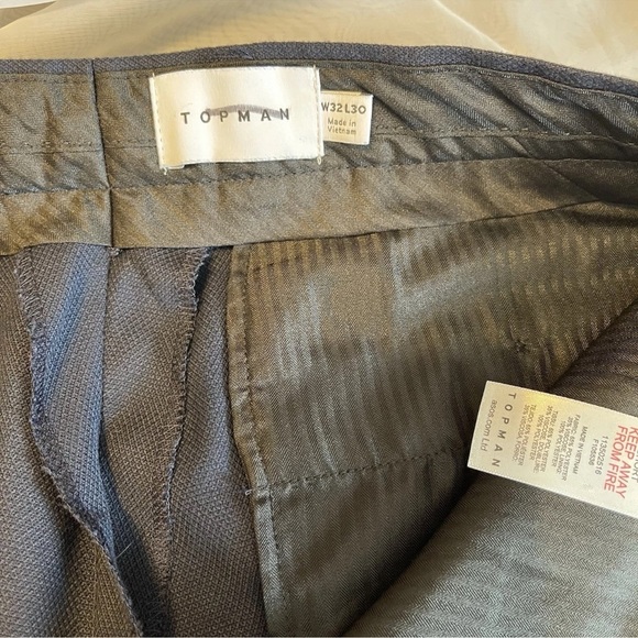 NWOT Topman 32W Black Dress Women’s Casual Pants - Picture 2 of 5